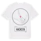 White t-shirt med Hacksta t-shirt