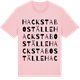Pink Cotton t-shirt med Hacksta boställe ordlek t-shirt