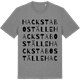 Mid Heather Gray t-shirt med Hacksta boställe ordlek t-shirt