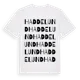 White t-shirt med Haddelund ordlek t-shirt