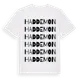 White t-shirt med Haddemon ordlek t-shirt