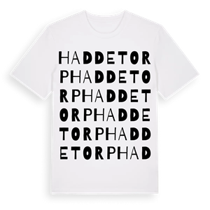 Haddetorp ordlek t-shirt – ekologisk bomull t-shirt från Pinshirt