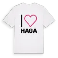 Jag älskar Haga t-shirt stort tryck