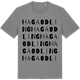 Mid Heather Gray t-shirt med Haga odling ordlek t-shirt