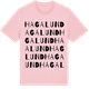 Pink Cotton t-shirt med Hagalund ordlek t-shirt