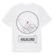 White t-shirt med Hagalund t-shirt