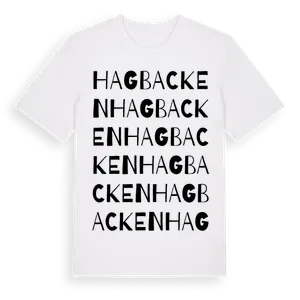Hagbacken ordlek t-shirt – ekologisk bomull t-shirt från Pinshirt