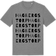 Mid Heather Gray t-shirt med Hagbergstorp ordlek t-shirt