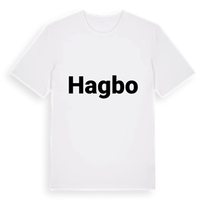 Hagbo fetstil t-shirt – ekologisk bomull t-shirt från Pinshirt