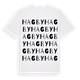 White t-shirt med Hagby ordlek t-shirt
