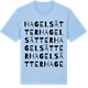 Blue Soul t-shirt med Hagelsätter ordlek t-shirt