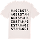 Vintage White t-shirt med Hagersta ordlek t-shirt