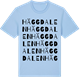 Blue Soul t-shirt med Häggdalen ordlek t-shirt