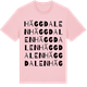 Pink Cotton t-shirt med Häggdalen ordlek t-shirt