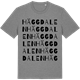 Mid Heather Gray t-shirt med Häggdalen ordlek t-shirt