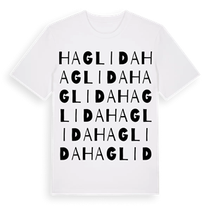 Haglida ordlek t-shirt – ekologisk bomull t-shirt från Pinshirt