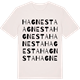 Vintage White t-shirt med Hagnesta ordlek t-shirt
