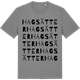 Mid Heather Gray t-shirt med Hagsätter ordlek t-shirt