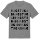 Mid Heather Gray t-shirt med Hagstugan ordlek t-shirt