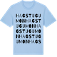 Blue Soul t-shirt med Hagstugumon ordlek t-shirt