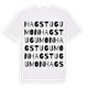 Hagstugumon ordlek t-shirt