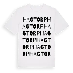 Hagtorp ordlek t-shirt – ekologisk bomull t-shirt från Pinshirt