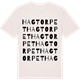 Vintage White t-shirt med Hagtorpet ordlek t-shirt