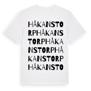 Håkanstorp ordlek t-shirt – ekologisk bomull t-shirt från Pinshirt