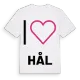 Jag älskar Hål t-shirt stort tryck
