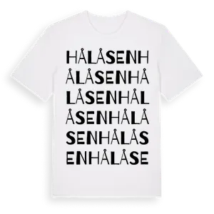 Hålåsen ordlek t-shirt – ekologisk bomull t-shirt från Pinshirt