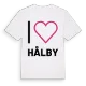 Jag älskar Hålby t-shirt stort tryck