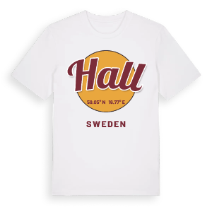 Hall cirkel t-shirt – ekologisk bomull t-shirt från Pinshirt