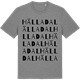 Mid Heather Gray t-shirt med Hälladal ordlek t-shirt