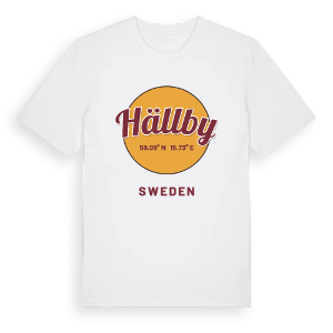 Hällby cirkel t-shirt – ekologisk bomull t-shirt från Pinshirt