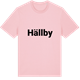 Pink Cotton t-shirt med Hällby fetstil t-shirt
