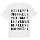 White t-shirt med Hällbybrunn ordlek t-shirt