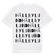 White t-shirt med Hällbylund ordlek t-shirt