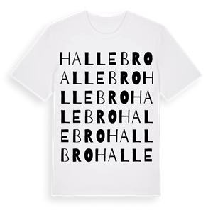 Hallebro ordlek t-shirt – ekologisk bomull t-shirt från Pinshirt