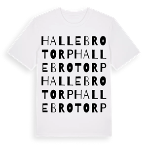 Hallebrotorp ordlek t-shirt – ekologisk bomull t-shirt från Pinshirt
