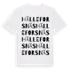 White t-shirt med Hälleforsnäs ordlek t-shirt