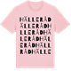 Pink Cotton t-shirt med Hälleråd ordlek t-shirt