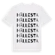 White t-shirt med Hällesta ordlek t-shirt