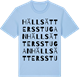 Blue Soul t-shirt med Hällsättersstugan ordlek t-shirt