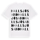 Hallsjösand ordlek t-shirt