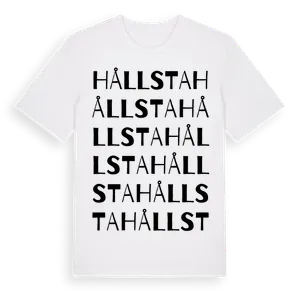 Hållsta ordlek t-shirt – ekologisk bomull t-shirt från Pinshirt