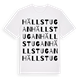 White t-shirt med Hällstugan ordlek t-shirt