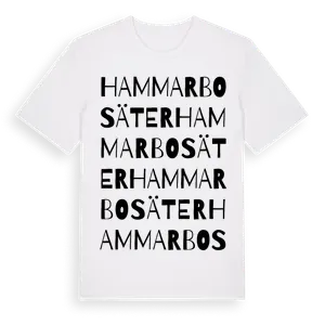 Hammarbosäter ordlek t-shirt – ekologisk bomull t-shirt från Pinshirt