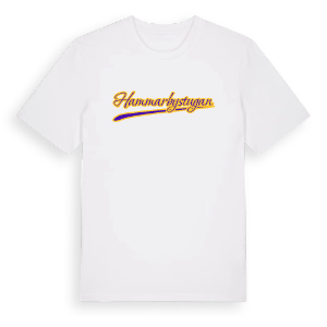 Hammarbystugan baseball t-shirt – ekologisk bomull t-shirt från Pinshirt
