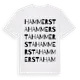 White t-shirt med Hammersta ordlek t-shirt