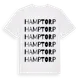 White t-shirt med Hamptorp ordlek t-shirt